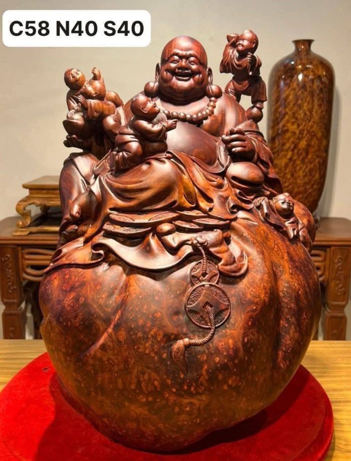 Tượng Phật Di Lặc ngũ Phúc gỗ Mun hoa keo bao 43.png
